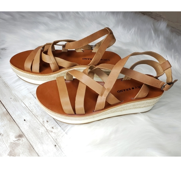 Lucky Brand Shoes - Lucky Brand Jasmei Espadrille Platform Wedge Sanda